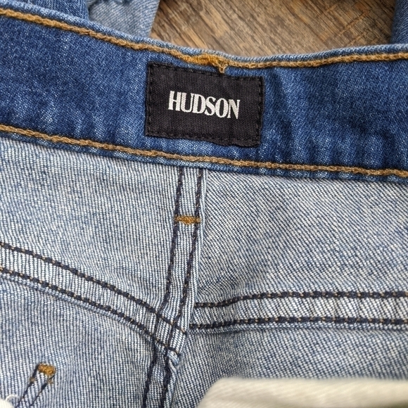 𝅺hudson zoeey high rise straight cuff denim jeans distressed - Picture 10 of 10